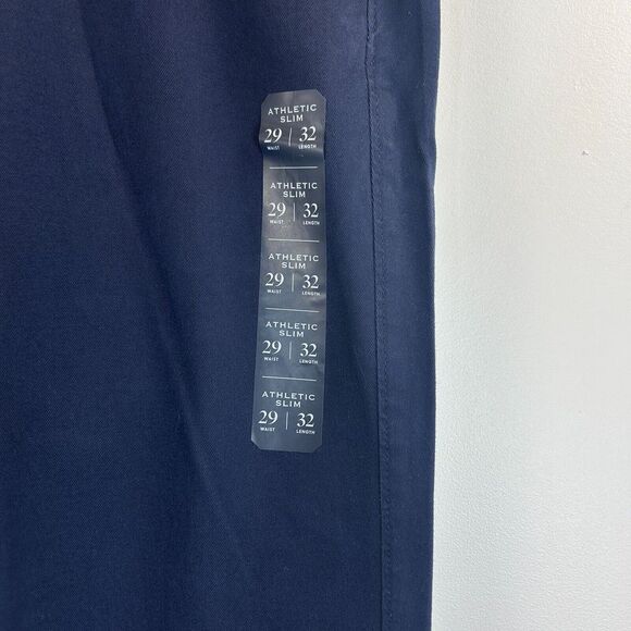 J.Crew Chino Pants Mens 39x32 Navy Blue Athletic Slim Straight Preppy Formal NWT - Picture 8 of 13